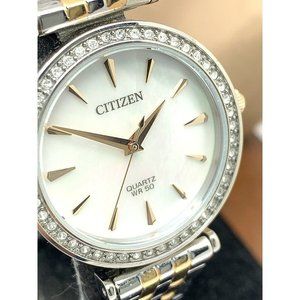 Citizen Women's Watch ER0216-67D Quartz White Mother of Pearl Dial Two T…